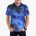 thumbnail image 2 of Lsque Mario Pattern Golf Shirts for Men Dry Fit Print Moisture Wicking Performance Short Sleeve Polo Shirt-Large, 2 of 7