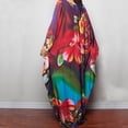 thumbnail image 5 of Taqqpue Kaftan Dress for Women,Plus Size Hawaiian Batwing Sleeve Beach Cover Up Loose Vacation Maxi Dress Summer Swimsuit Dresses, 5 of 7