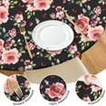 thumbnail image 4 of Round Picnic Table Cloth 100% Waterproof & Oil Proof, Elastic Fitted Table Cover for 45"-52" Round Tables, for Dining, Camping, Outdoor, 4 of 7