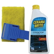 Cerama Bryte Cooktop Cleaning Kit - Includes Scraper and Pad - 2 Piece Kit