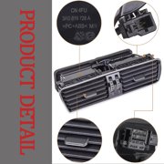 Car Front Air Vent Center Dash AC Outlet Panel Assembly Air Conditioning Outlet Trim For Volkswagen Passat B6 B7 CC R36 2009-2014 Replace 3AD819728A-left(frosted)