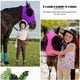 thumbnail image 4 of Máscara antimoscas para caballos con orejas: malla de nailon, diseño elástico; para protección solar equina y prevención de moscas; ligera y transpirable, 4 of 5