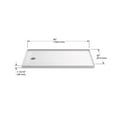 thumbnail image 6 of Kohler 9394-NY 48 x 48 in. Archer Alcove Shower Center Base Drain - Dune, 6 of 7