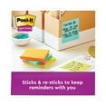 thumbnail image 4 of Post-it Pads in Supernova Neon Collection Colors, Note Ruled, 4" x 4", 90 Sheets Per Pad, 6 Pads Per Pack, 4 of 11
