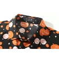 thumbnail image 4 of SSLR Mens Halloween Shirt Pumpkins Shirt Short Sleeve Button Down Shirt, 4 of 8