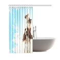thumbnail image 2 of GCKG Dog Cat Shower Curtain,Three Home Pets Kitten Polyester Fabric Shower Curtain Bathroom Sets 66x72 Inches, 2 of 3