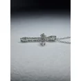 thumbnail image 4 of White Sapphire Diamonds Cross Necklace For Women Or Men, 4 of 4