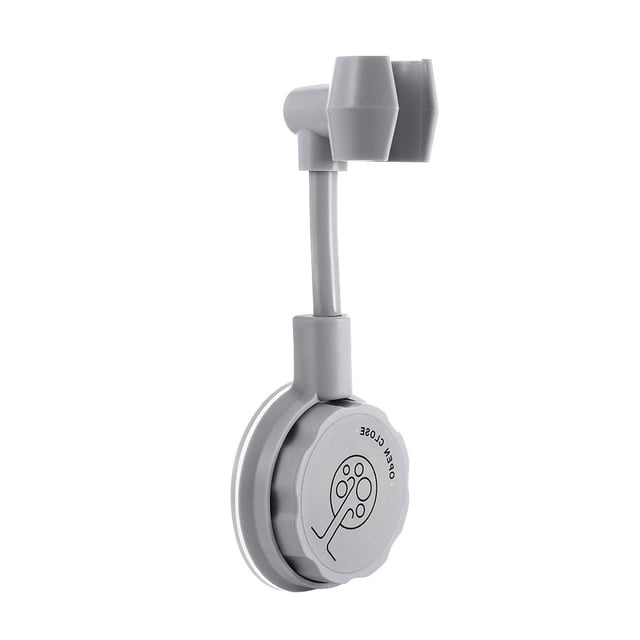 Yuarrent Soporte de ducha ajustable Soporte universal para cabezal de ducha de baño Base de boquilla Soporte de ventosa, Gris Juegos de accesorios de baño Gris Yuarrent HA002373-02B