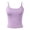 Light Purple, variant on Xijirk Women Spaghetti Strap Crop Top Neck Ruched Slim Fit Tank Top for Daily Sports Casual Outdoor Wear,Hot Pink,L