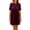 Wine Red, variant on Womens A-Line Velvet Lace Overall Pleated Swing Babydoll Flared Wedding Mini Dress Black XXL