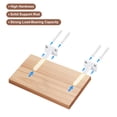 thumbnail image 4 of Unique Bargains 4Pack 8' x 2' Wall Mounting Floating Shelf Bracket Blind Shelf Support, White, 4 of 7