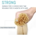 thumbnail image 3 of Aorsher U Tip Hair Extensions, Human Hair Pre Bonded Keratin Fusion Nail, U Tip Real Remy Human Hair Extension for Women, 100 Strands 100G/Pack, 24Inch, 3 of 7