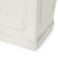 thumbnail image 5 of Greg Outdoor Small and Large Cast Stone Tapered Planter Set, Antique White, 5 of 10