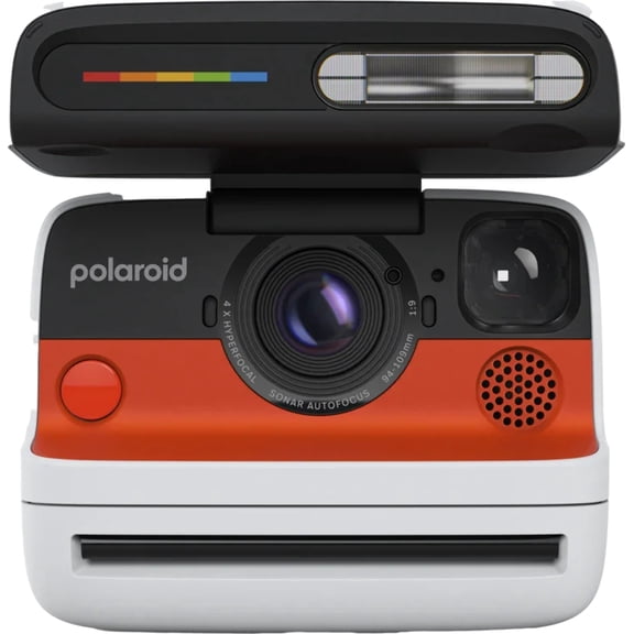 Polaroid Flip Instant Camera (White)   Color Film Bundle (8 Exposures)