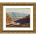 thumbnail image 1 of Gercken, Graham 32x26 Gold Ornate Wood Framed with Double Matting Museum Art Print Titled - Megalong Valley Dam, 1 of 4