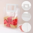 thumbnail image 2 of Unique Bargains Square Clear Gift Bag for All Occasions 1Pc White Clear 7.87"x3.94"x7.09", 2 of 5