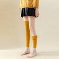 thumbnail image 5 of VONCOS Womens Cotton Leg Warmers Thigh High Mustard Yellow, Over The Knee Ribbed Slouchy Socks, One Size Knit Lounge Socks, 5 of 5