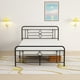 thumbnail image 2 of ULEW | Cama Queen con Marco Metálico | Estructura Robusta y Diseño Minimalista| Tamaño 209.6x157.7x110.5 cm, 2 of 7