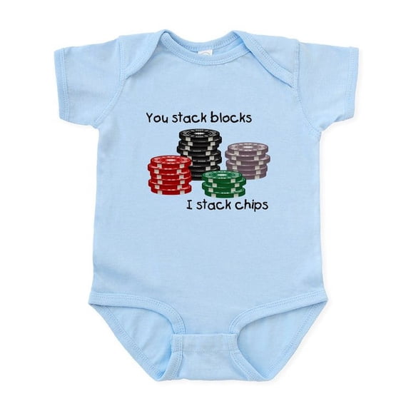 CafePress - Stellar I Stack, You Stack Infant Bodysuit - Baby Light Bodysuit, Size Newborn - 24 Months