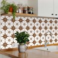 thumbnail image 5 of Mi Alma Vinyl Peel and Stick Star Shaped B67 Backsplash Tile Stickers, Brown, 4" x 4" (24-Pack), 5 of 9