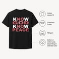 thumbnail image 6 of Know God Know Peace Graphic T-Shirt, Unisex Classic Fit Cotton Tee, 6 of 7