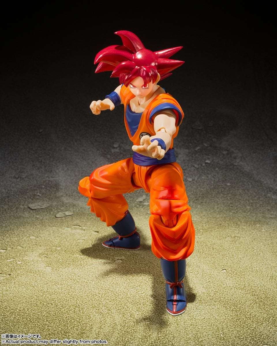 Free Shipping! SH Figuarts Super Saiyan God Son Goku - Instilled