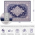 thumbnail image 2 of Homore Antique Floral Faux Wool Area Rug, 6' x 9', Blue, 2 of 8