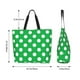 thumbnail image 5 of Fotbe Green And White Polka Dot Bolsa Tote Estética de Lona con Estampado para Mujer - Bolsa Reutilizable de Hombro Casual para Vacaciones, Compras, Trabajo y Gimnasio, 5 of 8