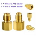 thumbnail image 5 of 2PCS R12 to R134a R134a to R12 Adapter Kit 1/4 Female Flare 1/2 Acme Male, 5 of 7