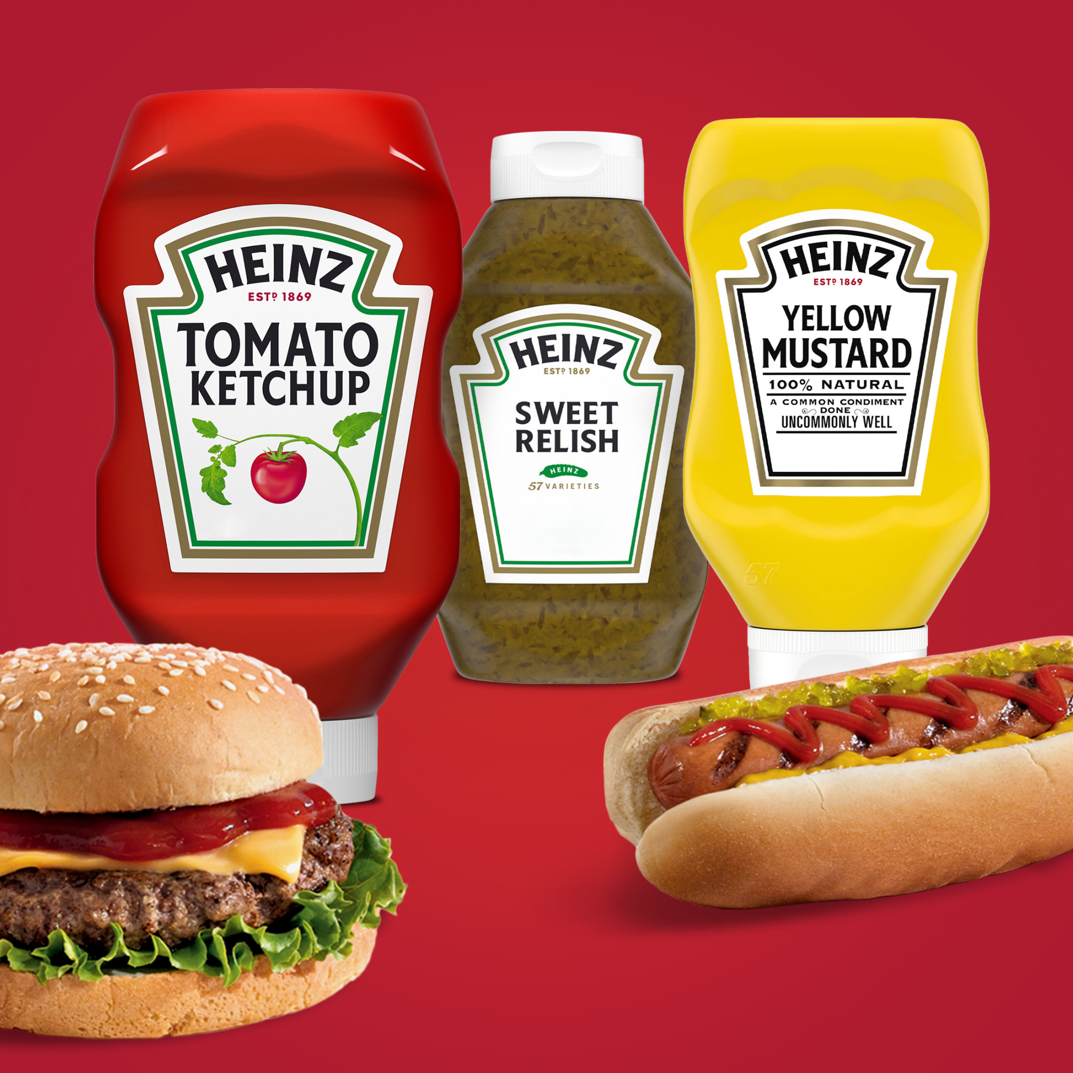 Heinz Tomato Ketchup, Sweet Relish & Yellow Mustard Grill Pack, 3 ct Pack - image 3 of 14