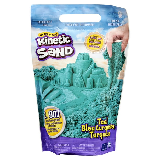 Sand the Original Moldable Sensory Play Sand, Teal, 2 Pounds