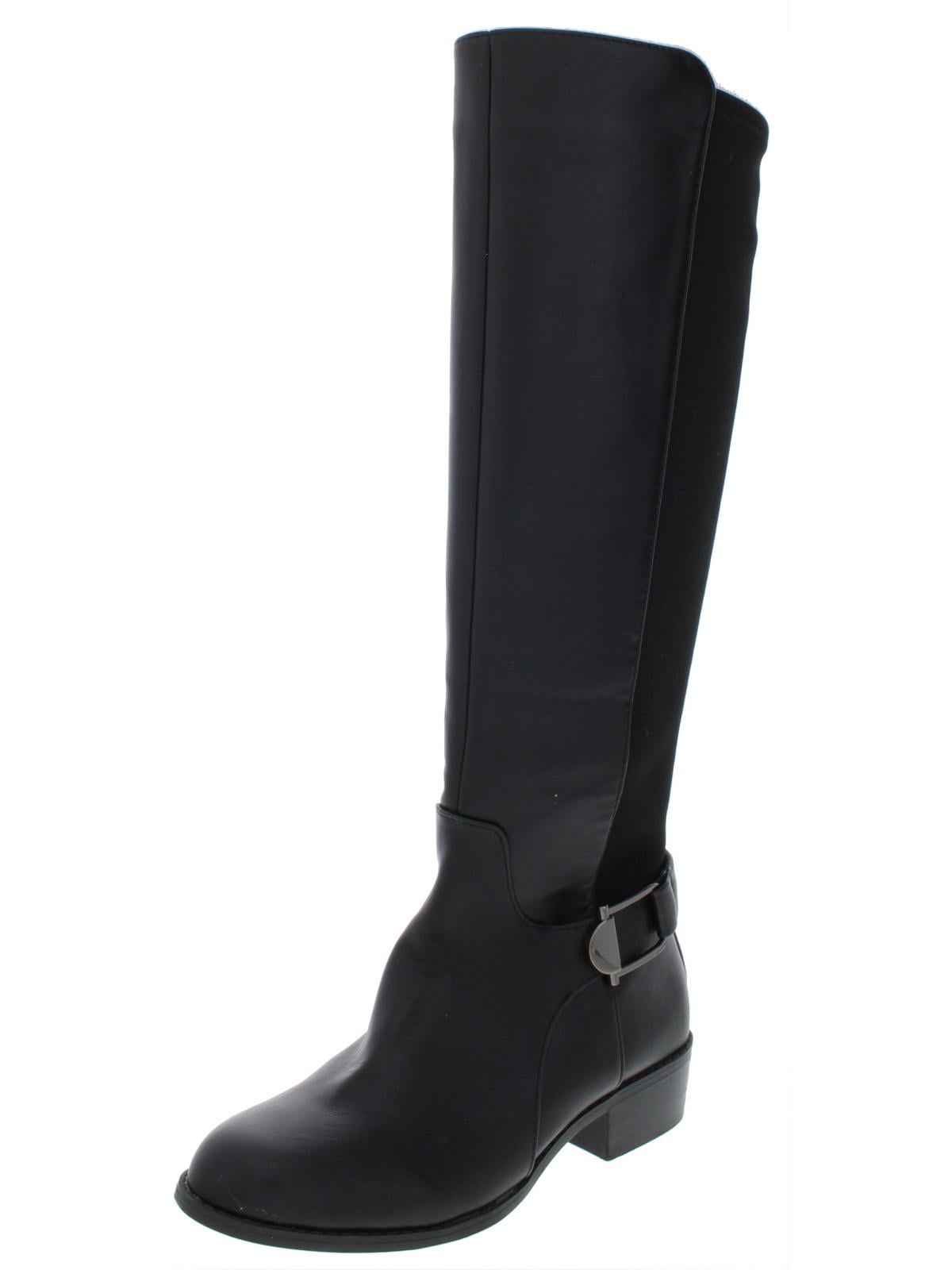 Alfani Womens Kallumm Faux Leather Tall Knee-High Boots Shoes BHFO 4850 
