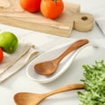 thumbnail image 6 of Tikooere Large 8.7-Inch Ceramic Spoon Rest, Heat-Resistant & Dishwasher Safe Utensil Holder for Stovetop and Kitchen Counter,Elegant Design，White(1 PC), 6 of 6