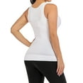thumbnail image 6 of Women's Compression Vest with Built in Removable Bra Pads Body Shaper Tank Female Tops, 6 of 8