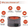 thumbnail image 2 of DEBGFS Heating pad  Wireless heating pad with massager  portable heating pad back support  Heating Back with Belly Warm waist support 3 quick heating massage modes, 2 of 7