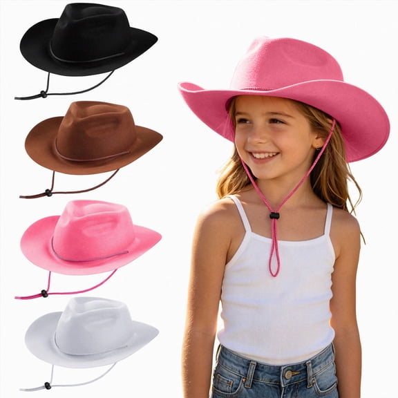 XZNPDUCQ Girls Boys Hat 4-10 Years Cowboy Hat For Kids Birthday Party For Party Headwear Photography Hat For Kids
