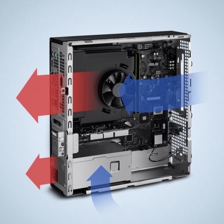 ASUS 第11世代 i5-11400/8GB/SSD+HDD/Office Asus ExpertCenter D500SC-XH503 Desktop Computer - Intel Core i5