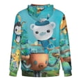 thumbnail image 5 of The Octonauts Jacket Casual Oversized Hoodie Stylish Zipper Hooded Sweatshirt Warm Loose Outerwear 5XL, 5 of 8