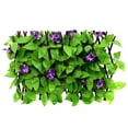 thumbnail image 1 of Kearding Jardín con valla de enrejado artificial expandible Valla expandible artificial Valla de enrejado expandible Plantas Artificiales orquídea morada, 1 of 6
