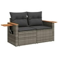 thumbnail image 6 of vidaXL Garden Sofa Set Gray, 6 of 10