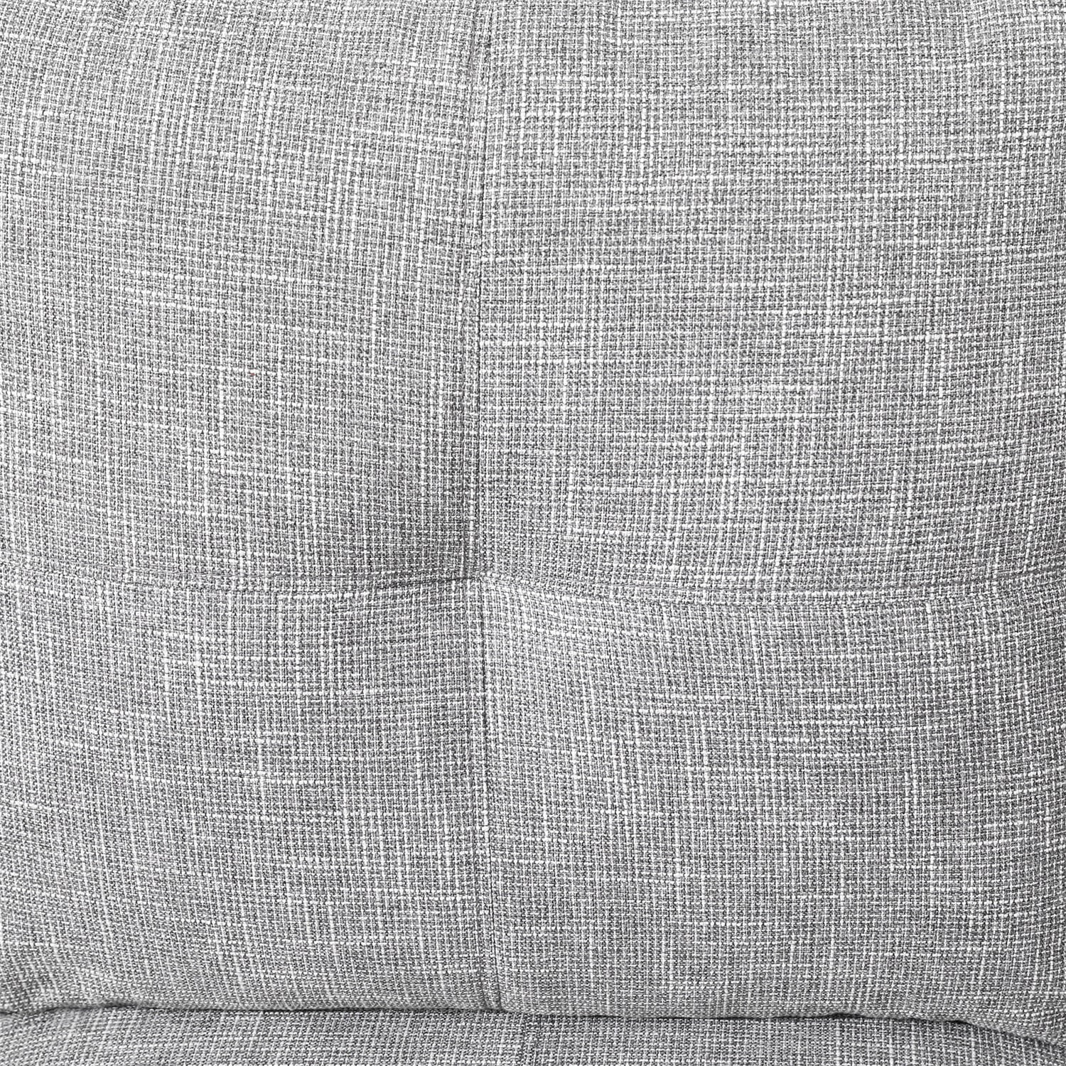 Hommoo Linen Sectional Sofa, 4 Seat Living Room Furniture Sets, Modern L-Shaped Couches and Sofas Set for Home, Light Grey(No Ottomans)