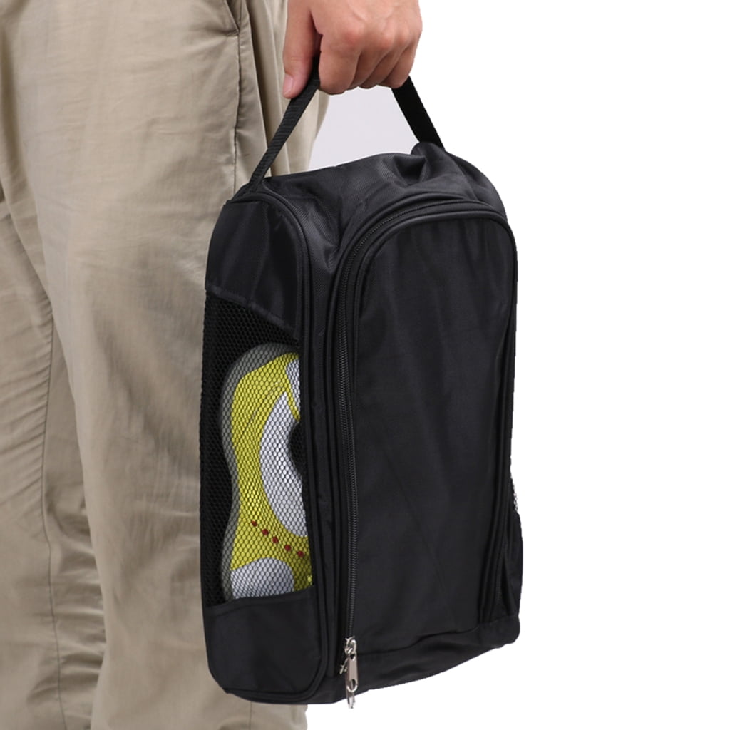 Practical Golfs Shoe Bag with Side Pockets Zippered Shoe Carriers with External Pockets Golfs Gifts for Men or Women