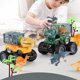 thumbnail image 1 of Transporte de dinosaurios CUTICAT 3 uds Camión transportador de Coches juguete educativo, 1 of 8