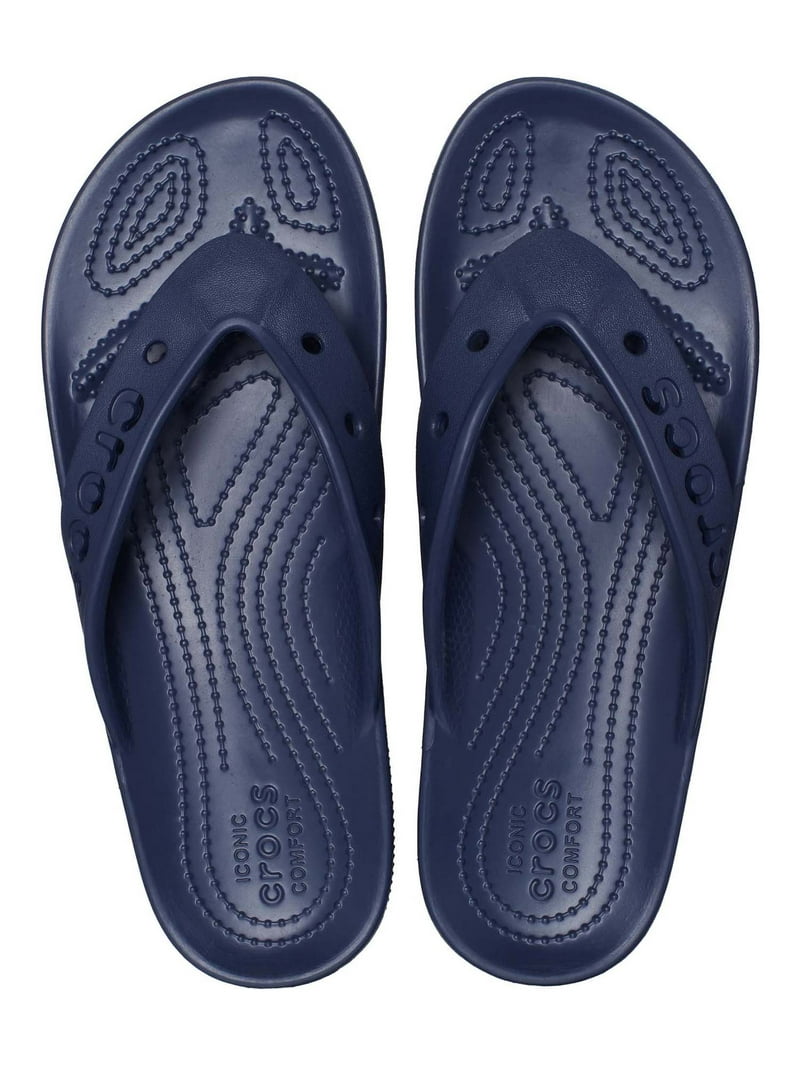 Crocs Men’s Baya Blue Rubber Flip Flops Sandals Size 8 Amazon.com: Crocs Unisex Adult Baya Clog, Navy, 11 UK  main image 3