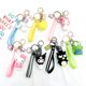 thumbnail image 2 of 3D Kawaii dibujos animados Sanrio con lindo Hello Kitty Cinnamoroll Melody llavero de goma pareja colgante de bolso, 2 of 3