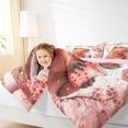 thumbnail image 3 of Erosebridal Capybara 7-Piece Bedding Comforter Set For Capybara Lover,Pink Peach Blossom King Bedding Sets For Kids Girls ,Reversible Pink, 3 of 7
