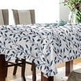 thumbnail image 3 of JSTEL Blue Branch Leaves Table Cloth Rectangle 60 x 120 Inch Tablecloth Anti Wrinkle Table Cover for Dining Kitchen Parties, 3 of 6