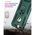 thumbnail image 4 of iPhone 7 Plus Case iPhone 8 Plus Case, Extreme Protection Military Armor Dual Layer Protective Cover with 360 Degree Swivel Ring Kickstand (Green), 4 of 13