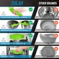 thumbnail image 7 of Zulay Kitchen Adjustable Silicone Pot Strainer for Most Pots & Pans - Green, 7 of 7