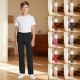 thumbnail image 2 of School Uniform Pants for Boys Fashion High Stretchy Chino Pants Pull on Dress Pants Pull-On Relaxed Fit Stretch Youth Trousers with Pockets for School & Casual Wear, 2 of 9